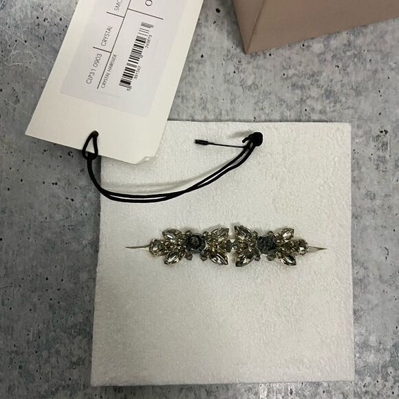 Simone Rocha Crystal Hairslide in Smoke